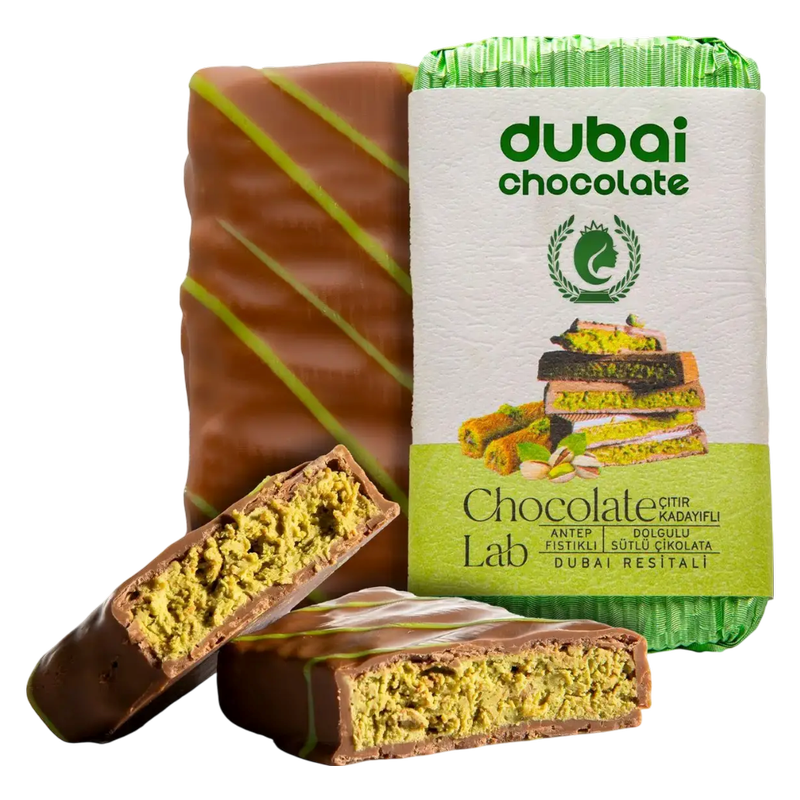 Carians Premium Dubai Chocolate Bar, 3.35 oz