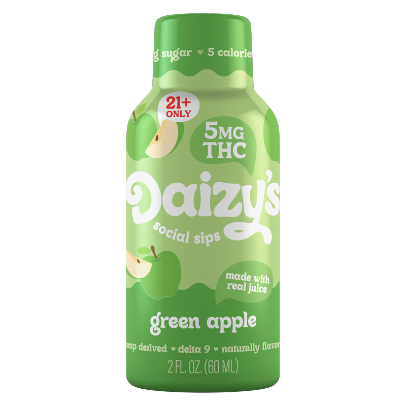 Daizy's 5mg THC Green Apple Sips 2oz Btl