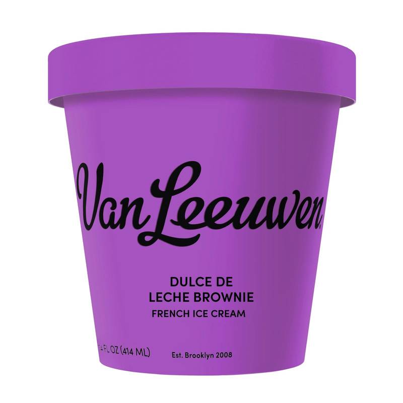 Van Leeuwen Dulce De Leche Brownie Ice Cream 14oz