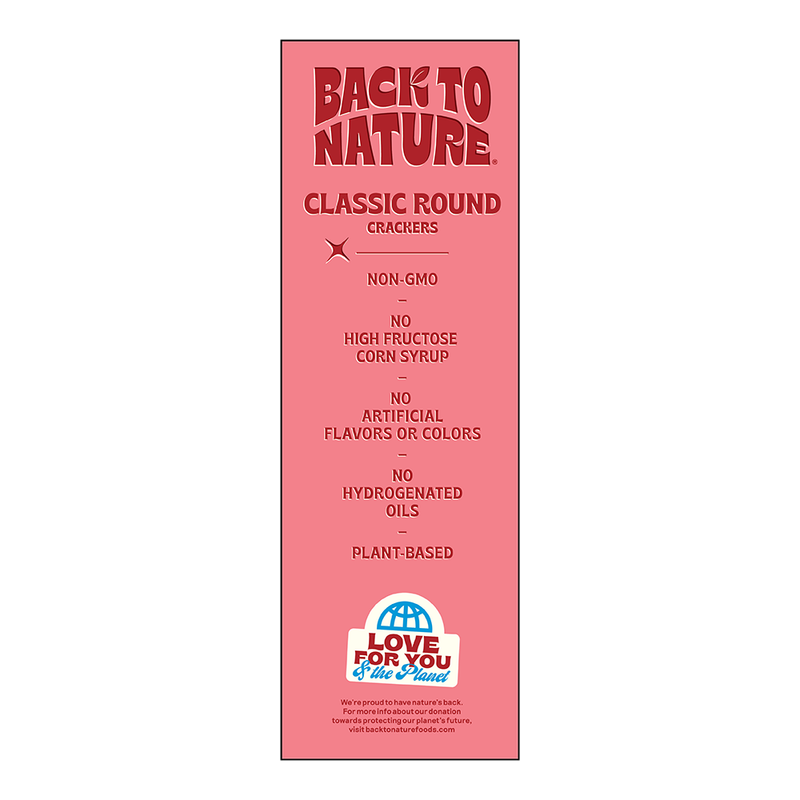 Back To Nature Classic Round Crackers, 6.5oz