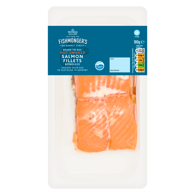 Morrisons Hot Smoked Salmon Fillets, 180g