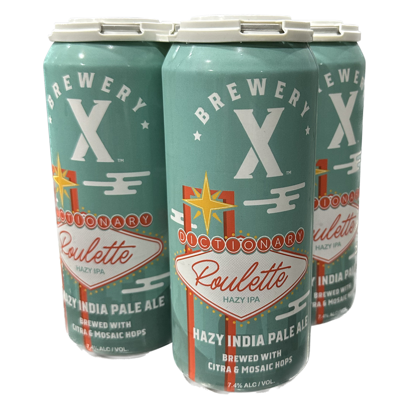 Brewery X Dictionary Roulette Hazy IPA 4pk 16oz Can