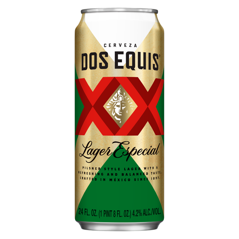 Dos Equis Lager Single 24oz Can 4.2% ABV