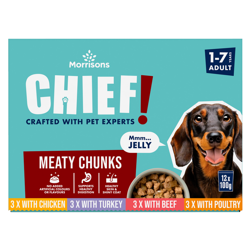 Morrisons Dog Food in Jelly, 12 x 100g