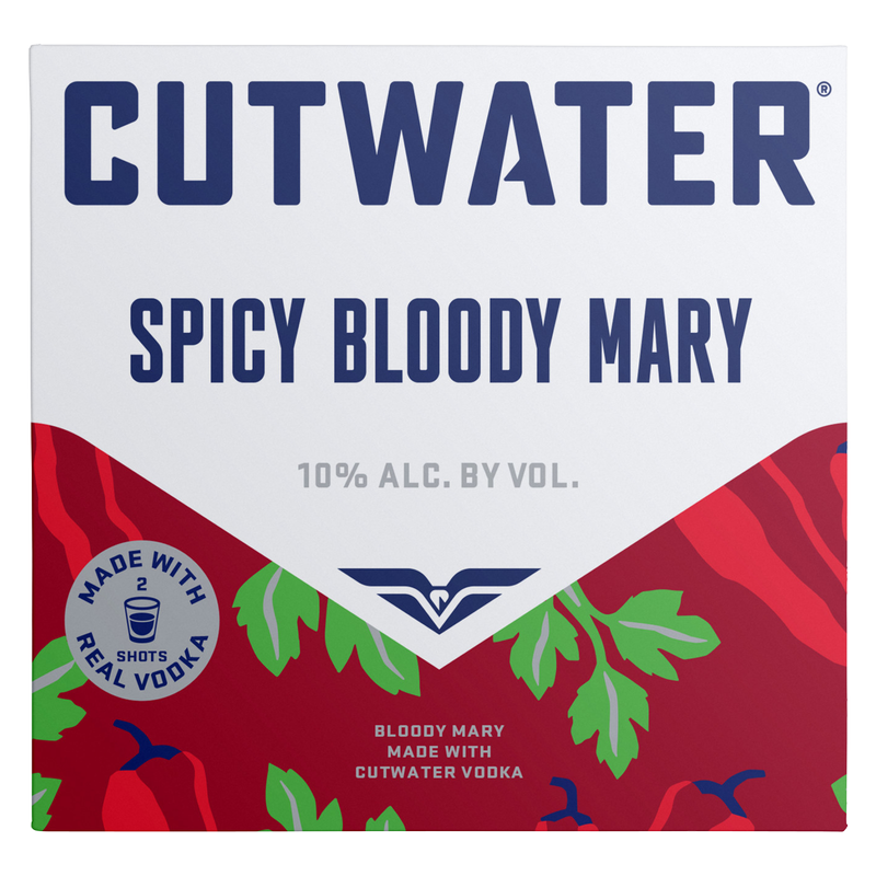 Cutwater Spicy Bloody Mary Vodka 4pk 12oz Can 10 ABV Alcohol fast delivery by App or Online