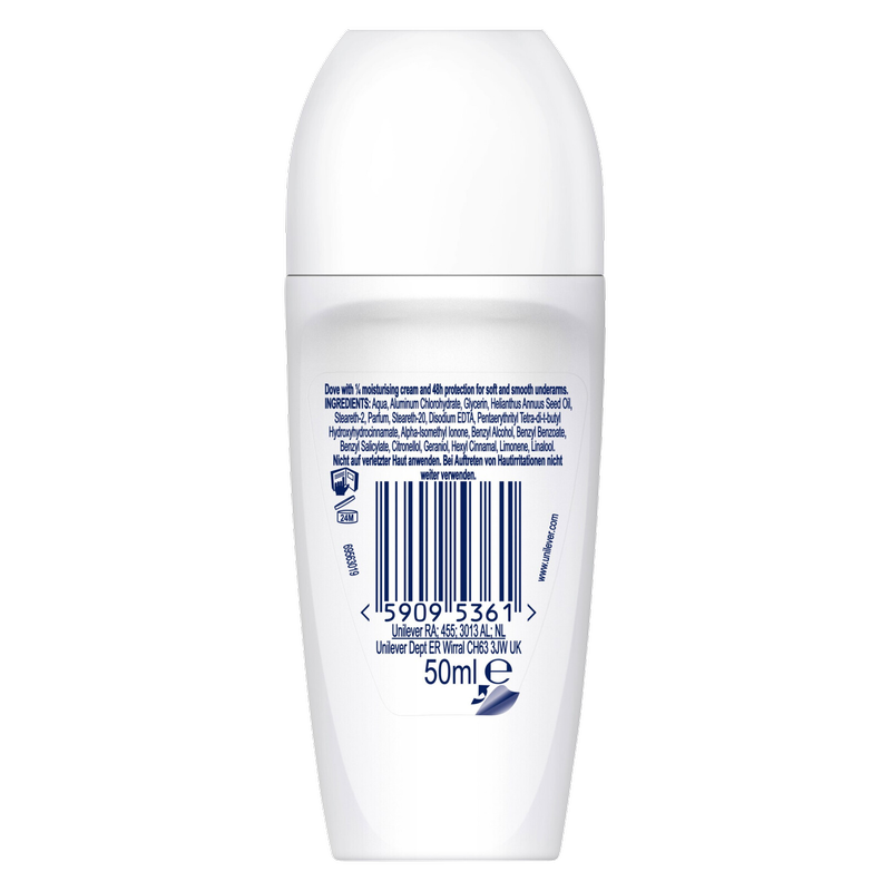 Dove Classic Roll-On Deodorant, 50ml