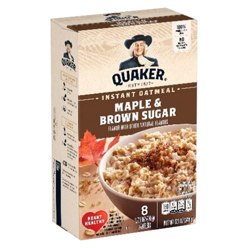 Quaker Instant Oatmeal Maple & Brown Sugar 8ct