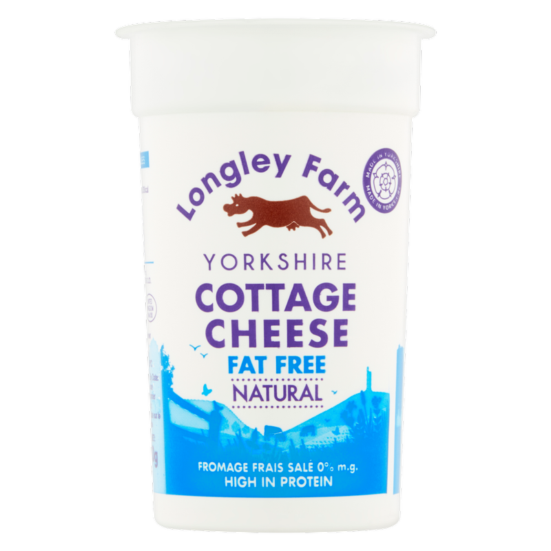 Longley Farm Virtually Fat Free Cottage Cheese, 250g