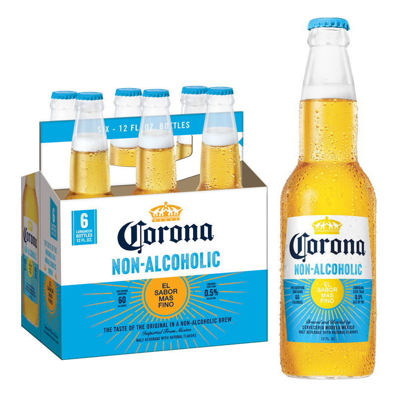Corona Non-Alcoholic 6pk 12oz Btl 0.5% ABV