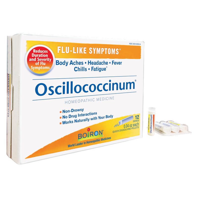 Boiron, Oscillococcinum, Flu-Like Symptoms, 12 Quick-Dissolving Pellets , 0.04 Oz Each