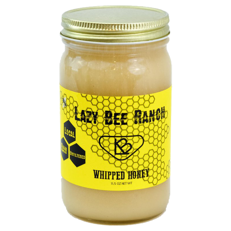 Lazy Bee Colorado Raw Whipped Honey 11.5oz