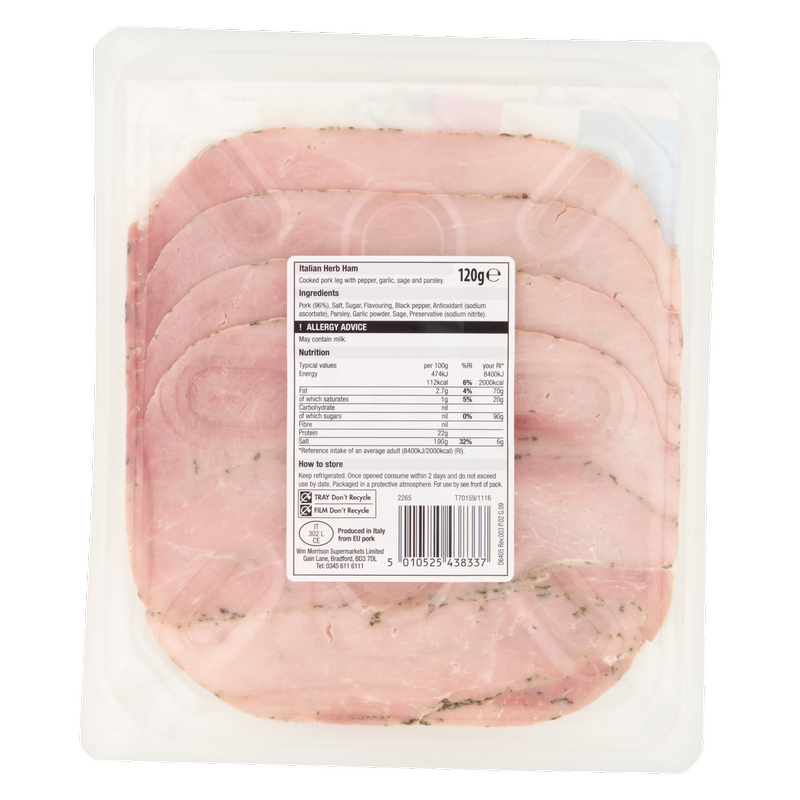 Morrisons Italian Herb Ham, 120g