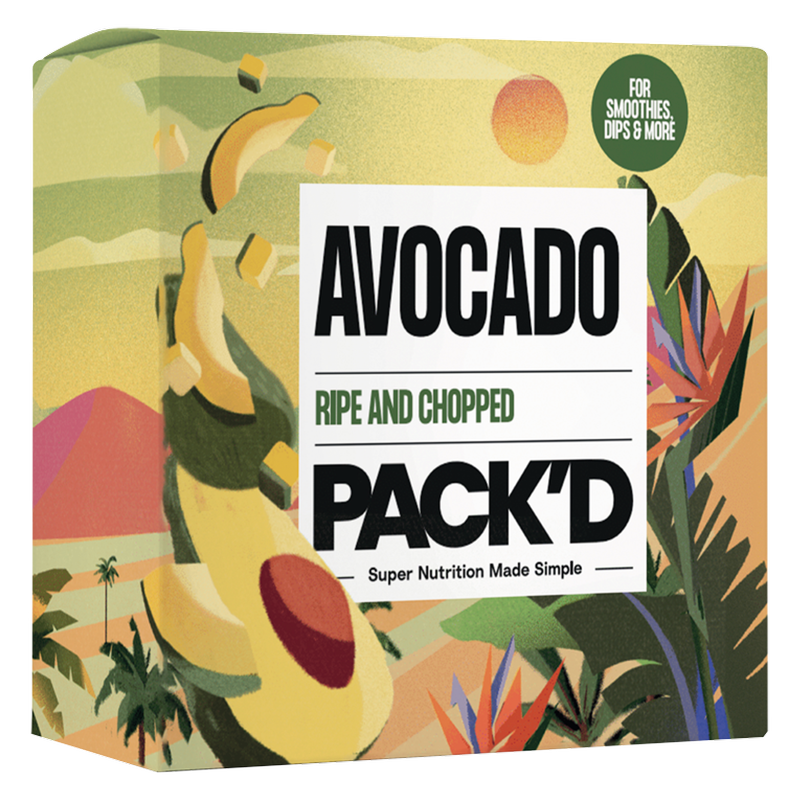 PACK'D Ripe & Chopped Avocado, 300g