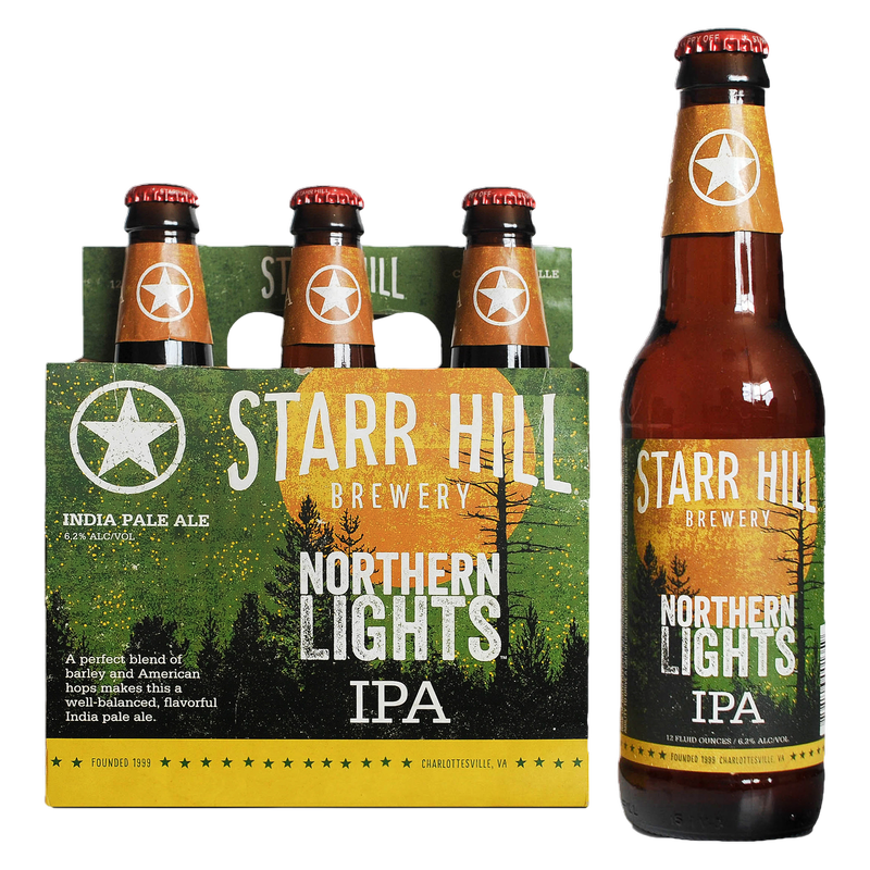 Starr Hill Northern Lights IPA 6pk 12oz Btl 6.2% ABV
