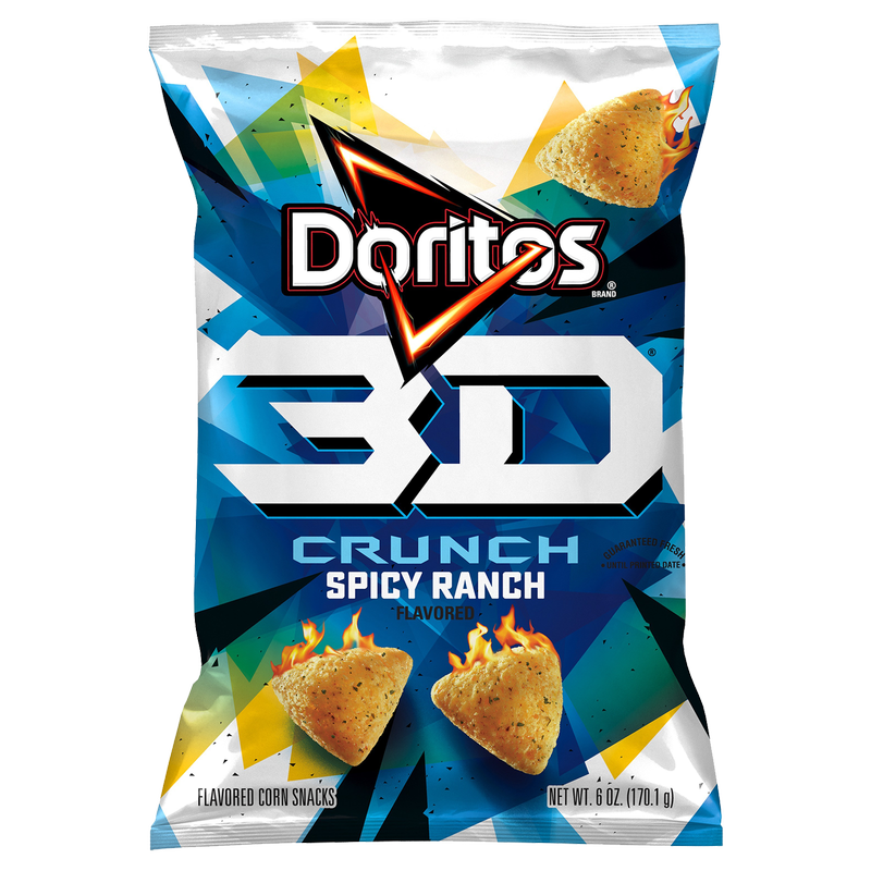 Doritos 3D Crunch Spicy Ranch Corn Snacks 6oz