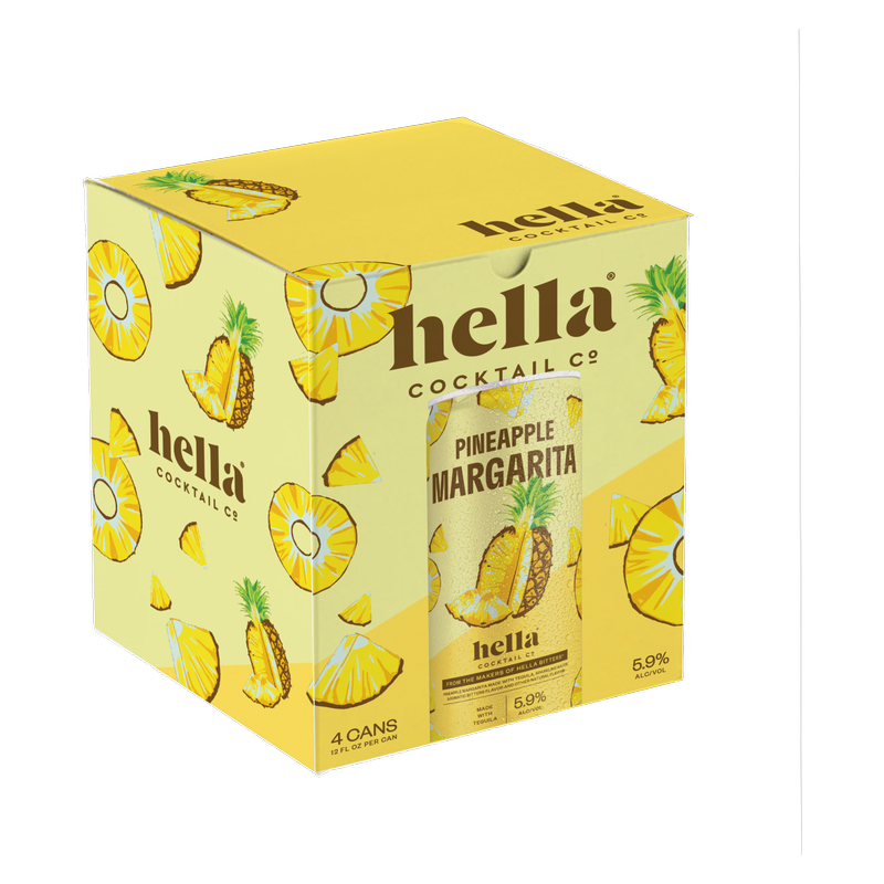 Hella Pineapple Margarita 4pk 12oz Can 5.9% ABV