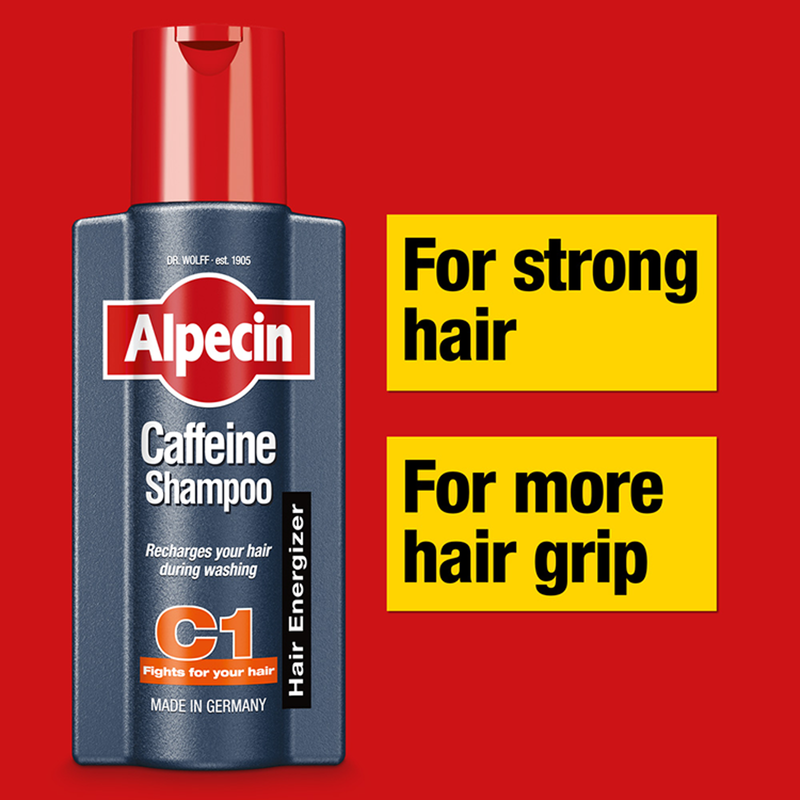 Alpecin C1 Caffeine Shampoo Reduces and Prevents Hair Loss, 375ml