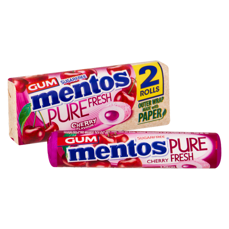 Mentos Pure Fresh Duo Pack Cherry, 30g