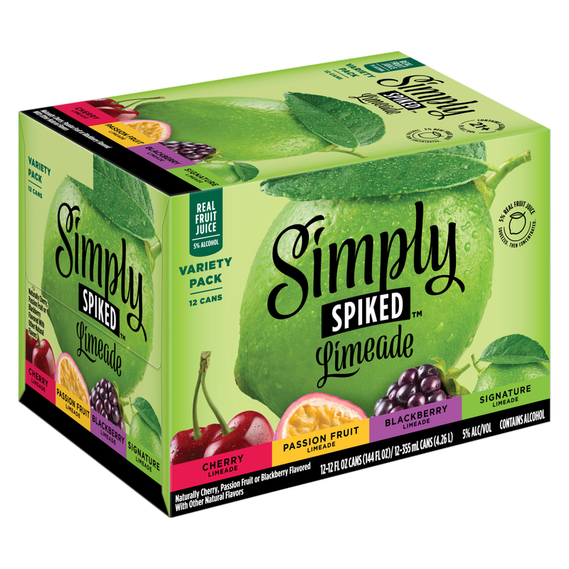 Simply Spiked Limeade Variety Pack 12pk 12oz Cans 5% ABV