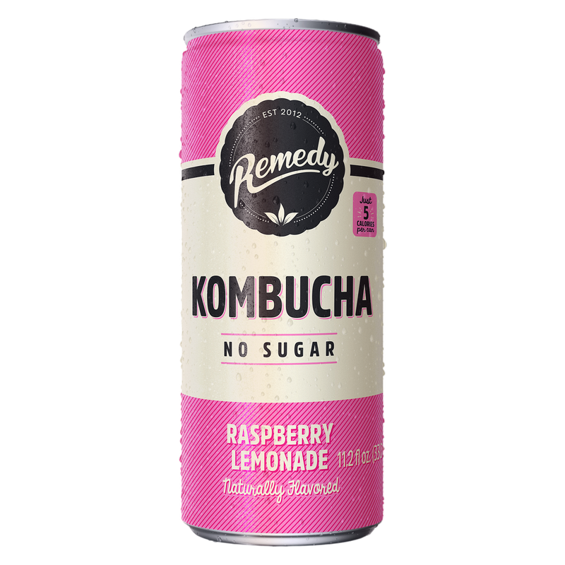 Remedy Raspberry Lemonade Kombucha 11.2oz Can
