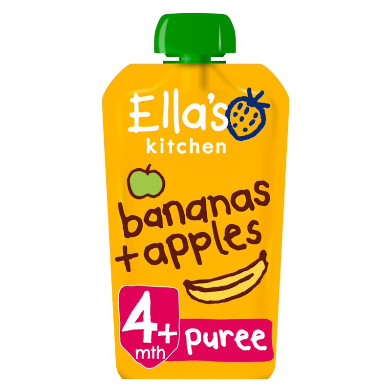 Ella's Kitchen Organic Bananas & Apples 4m+, 120g