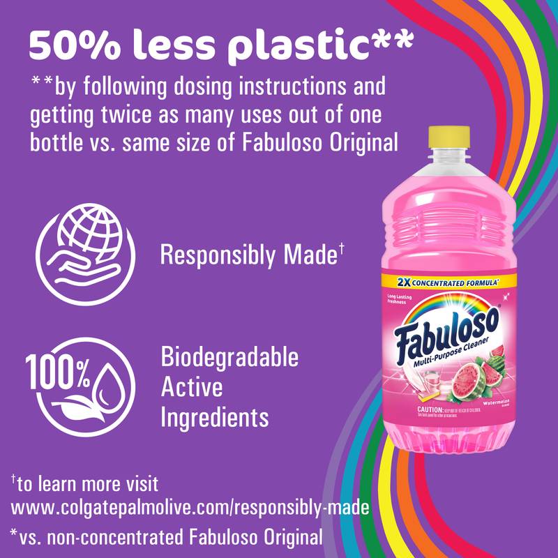 Fabuloso Multi-Purpose Cleaner, Watermelon Scent, 33.8 fl oz