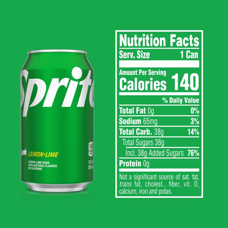 Sprite Soda 12pk 12oz Can