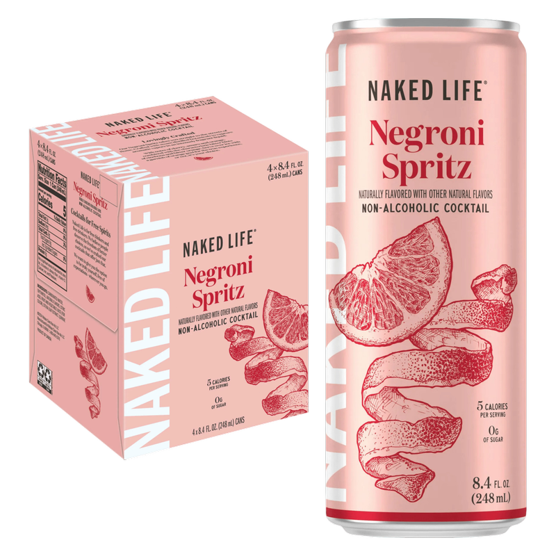 Naked Life Non-Alcoholic Negroni Spritz 4pk 8.4oz Can