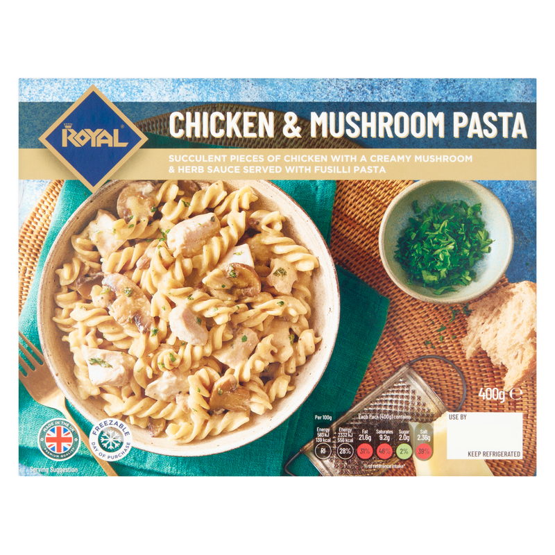 Royal Chicken & Mushroom Pasta, 400g