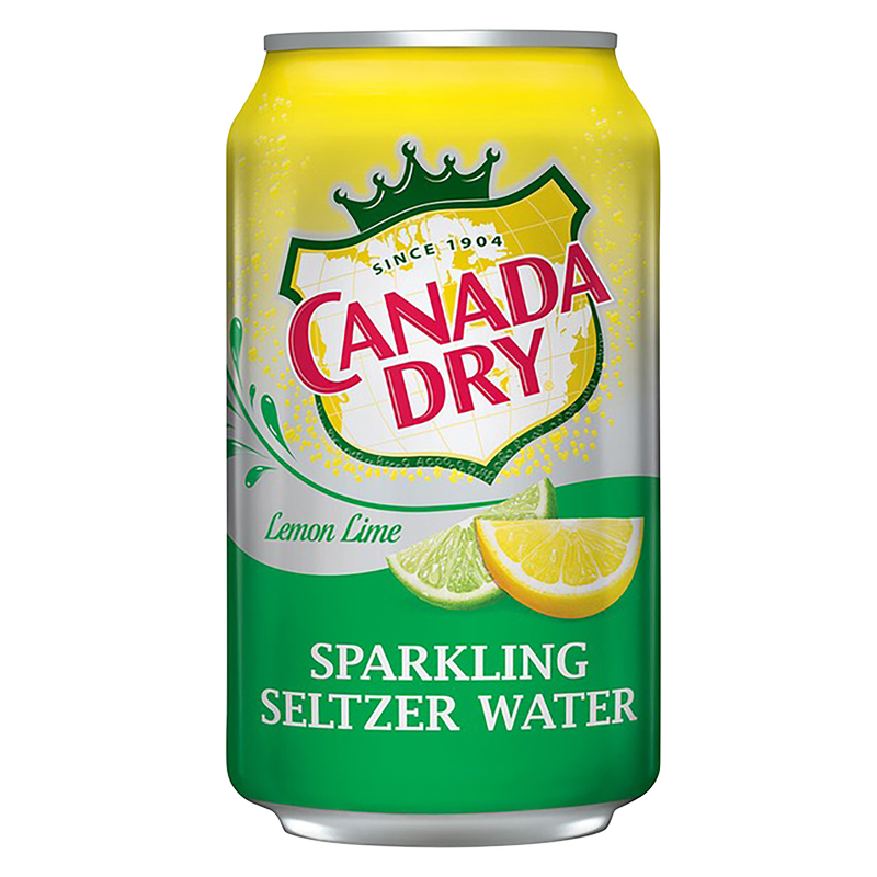 Canada Dry Lemon Lime Sparkling Seltzer Water 12oz