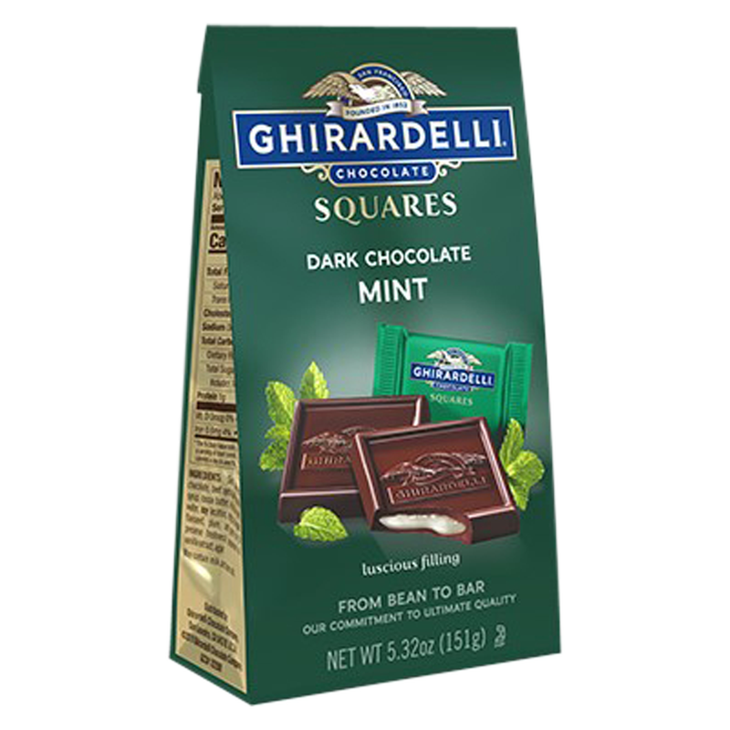 Ghirardelli Dark Chocolate Squares With Mint Filling