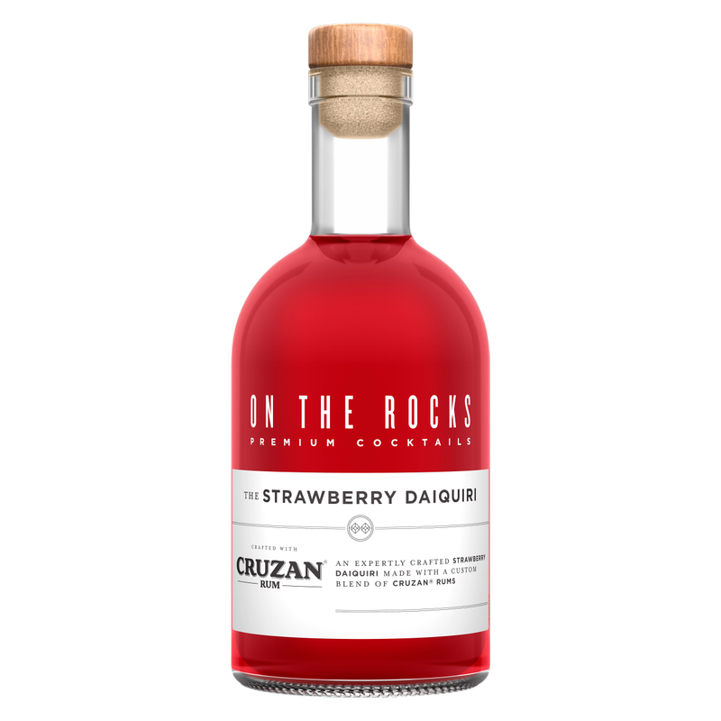 On The Rocks Cruzan Strawberry Daiquiri 375ml Bottle