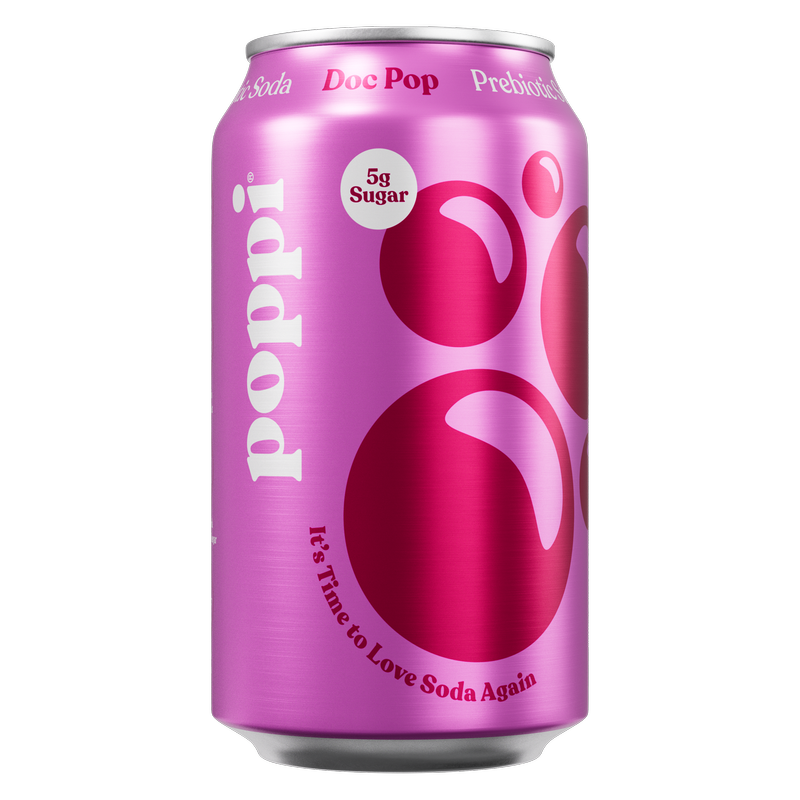 Poppi Prebiotic Soda Doc Pop 12oz Can