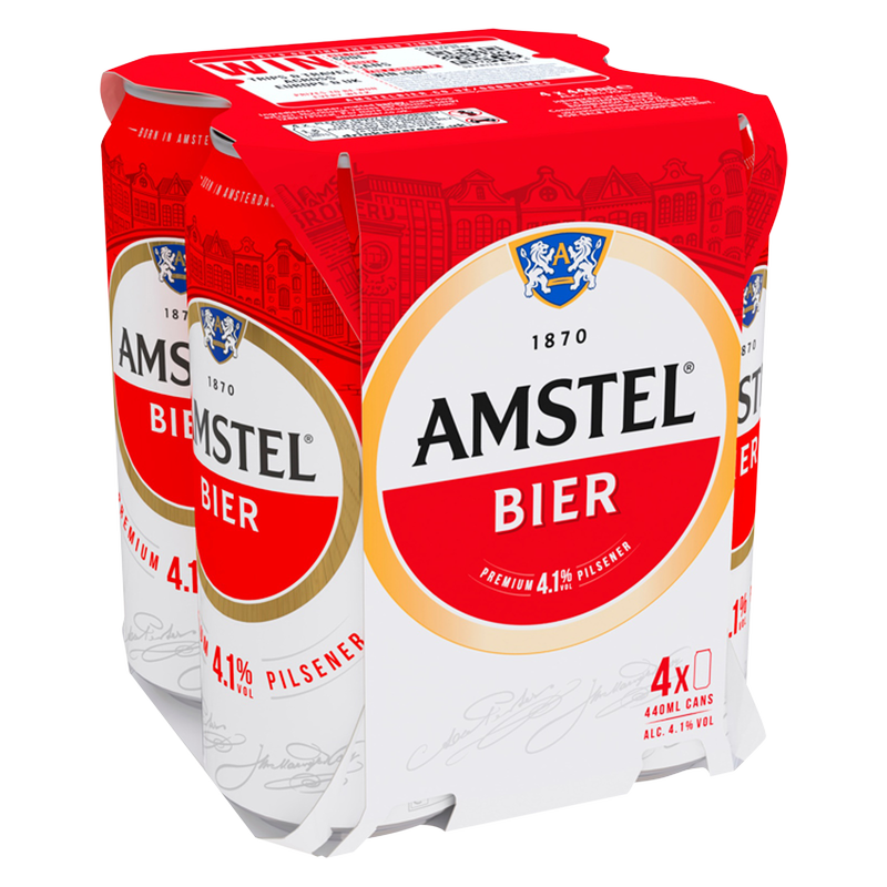 Amstel Beer, 4 x 440ml