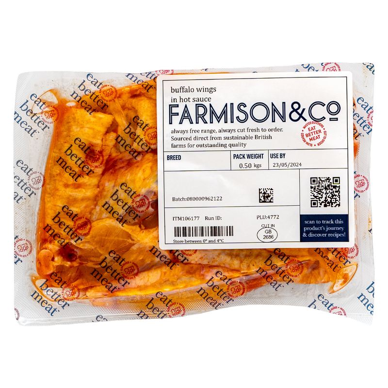 Farmison & Co Buffalo Wings, 500g