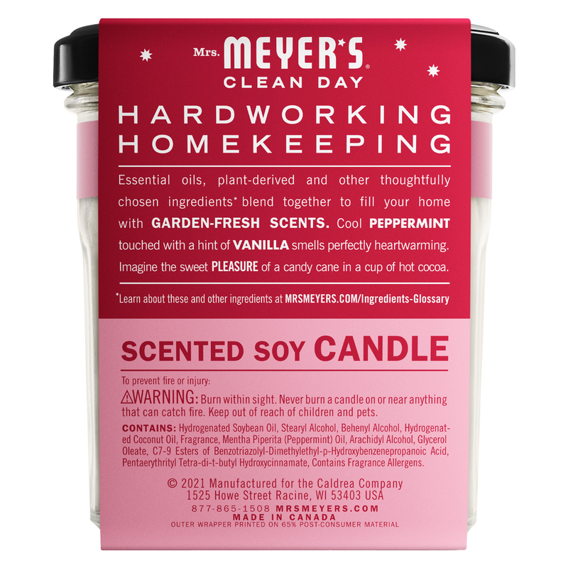Mrs. Meyer's Clean Day Scented Soy Candle in Peppermint 7.2 Ounce Candle