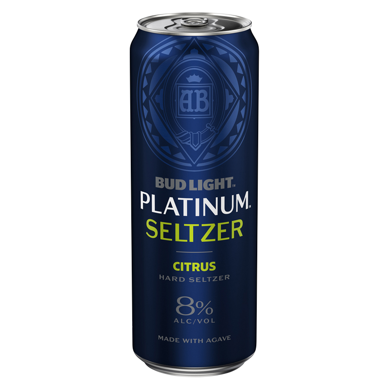 Bud Light Platinum Hard Seltzer Citrus 25oz Can 8% ABV