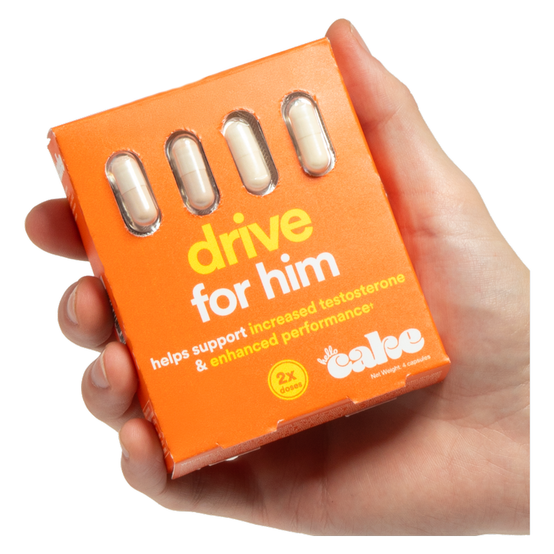 Hello Cake Sex Drive For Him Supplements 4 ct