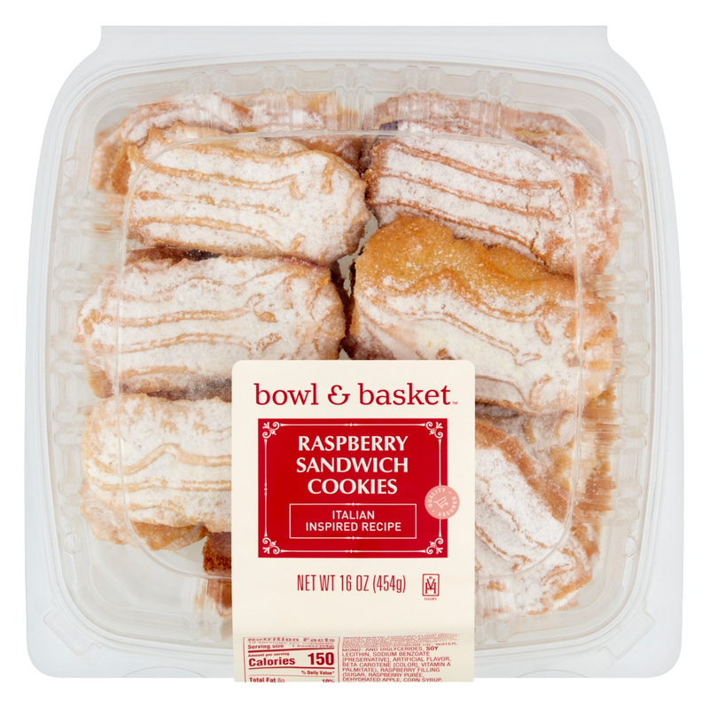 Bowl & Basket Raspberry Sandwich Cookies - 16oz