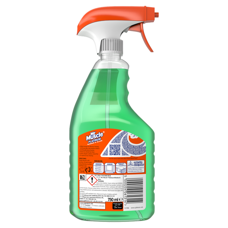 Mr Muscle Platinum Window & Glass Cleaner, 750ml