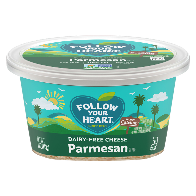 Follow Your Heart Dairy Free Parmesan Style Shredded Cheese Alternative - 4oz