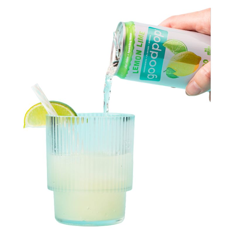 GoodPop Lemon Lime Juice & Bubbly Water Mini Cans 6pk