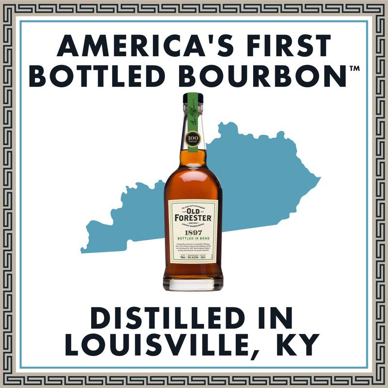 Old Forester Whiskey Row Series: 1897 Bottled in Bond Kentucky Straight Bourbon Whisky, botella de 750 mL, 100 Proof