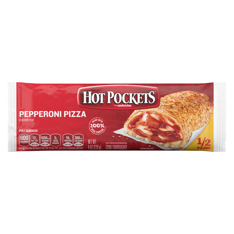 Hot Pockets Pepperoni Pizza Singles 8oz