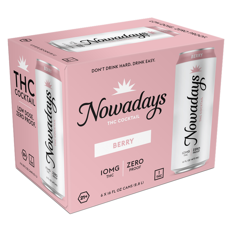 Nowadays Berry 10MG THC Drink 6pk 16oz Cans