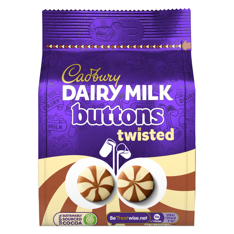 Cadbury Dairy Milk Twisted Buttons, 105g
