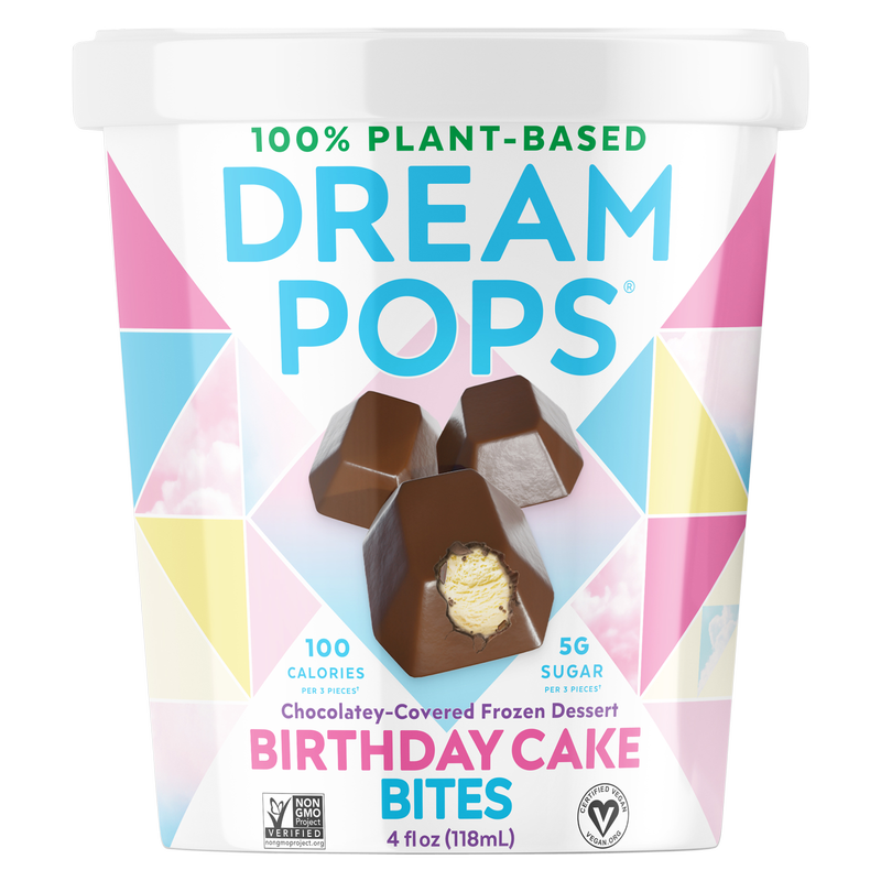 Dream Pops Birthday Cake Dream Non-Dairy Bites 4oz