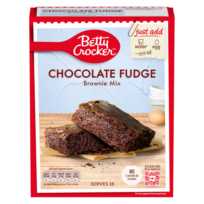Betty Crocker Chocolate Fudge Brownie Mix, 415g