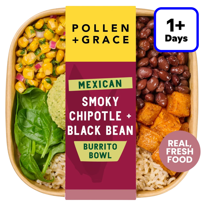 Pollen & Grace Mexican Smoky Chipotle & Black Bean Burrito Bowl, 275g