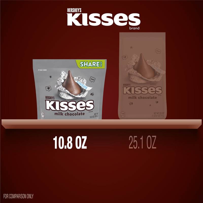 Hershey's Kisses Milk Chocolate Candies, 10.8oz